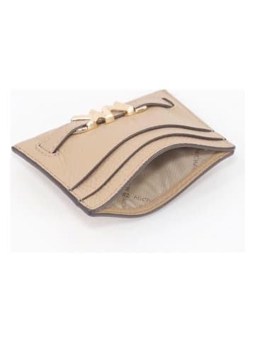 Michael Kors Leder-Kartenetui in Camel - (B)10 x (H)7,5 x (T)1 cm