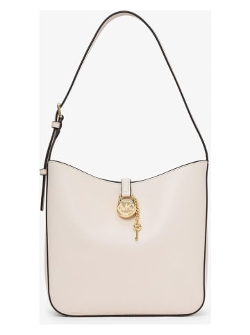 Michael Kors Leder-Schultertasche in Creme - (B)27 x (H)23 x (T)10 cm
