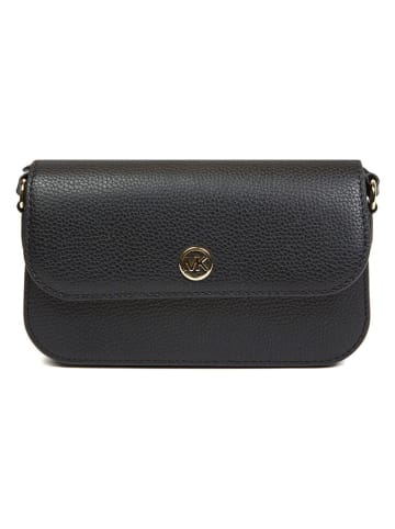 Michael Kors Skórzana torebka w kolorze czarnym - 21 x 14 x 4,5 cm