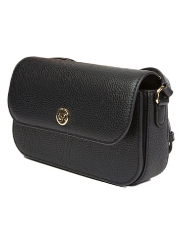 Michael Kors Leder-Umhängetasche in Schwarz - (B)21 x (H)14 x (T)4,5 cm