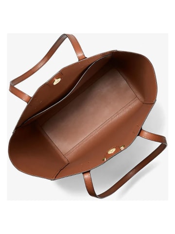 Michael Kors Leder-Shopper in Camel - (B)40 x (H)37 x (T)13 cm