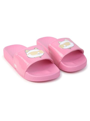 Karl Lagerfeld Kids Pantoletten  in Rosa