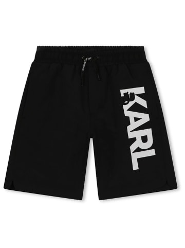 Karl Lagerfeld Kids Szorty w kolorze czarnym