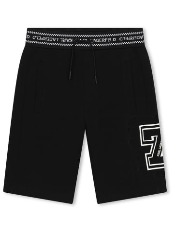 Karl Lagerfeld Kids Sweatbermudas in Schwarz