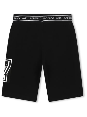 Karl Lagerfeld Kids Bermudy dresowe w kolorze czarnym