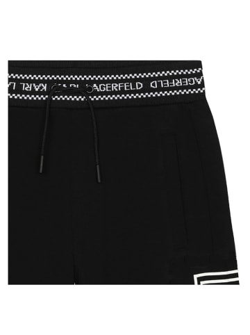 Karl Lagerfeld Kids Bermudy dresowe w kolorze czarnym