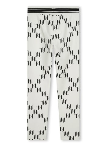 Karl Lagerfeld Kids Sweathose in Weiß/ Schwarz