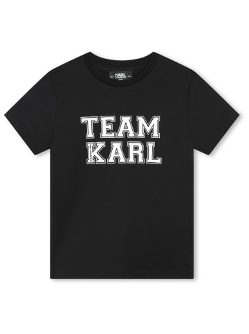 Karl Lagerfeld Kids Koszulka w kolorze czarnym
