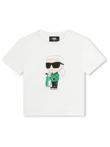 Karl Lagerfeld Kids Koszulka w kolorze białym