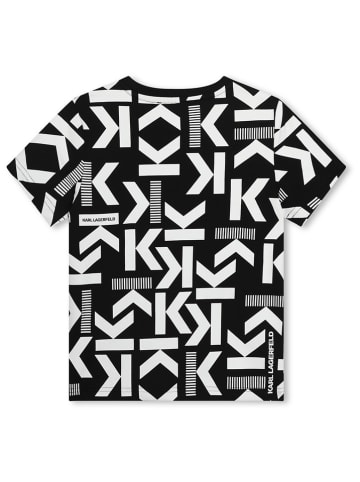 Karl Lagerfeld Kids Shirt zwart/wit