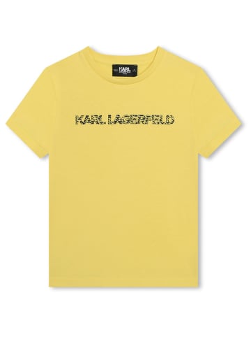 Karl Lagerfeld Kids Koszulka w kolorze żółtym