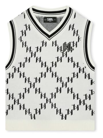 Karl Lagerfeld Kids Spencer wit/zwart