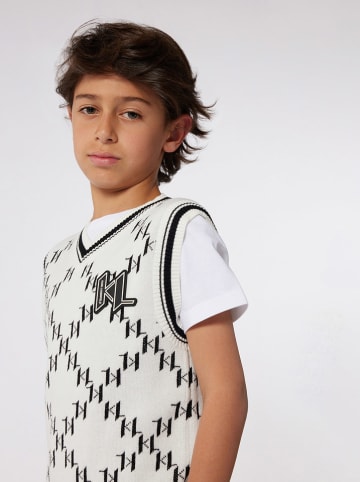 Karl Lagerfeld Kids Spencer wit/zwart
