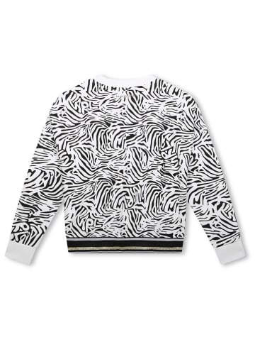 Karl Lagerfeld Kids Sweatshirt in Schwarz/ Weiß
