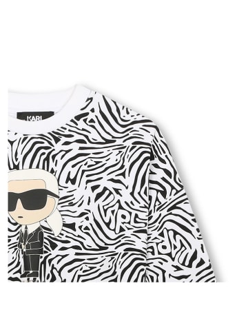 Karl Lagerfeld Kids Sweatshirt zwart/wit