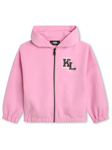 Karl Lagerfeld Kids Sweatjacke in Rosa