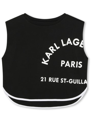 Karl Lagerfeld Kids Top w kolorze czarnym