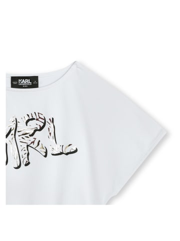 Karl Lagerfeld Kids Shirt in Weiß/ Schwarz