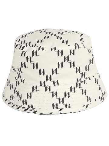 Karl Lagerfeld Kids Wende-Hut in Creme/ Schwarz