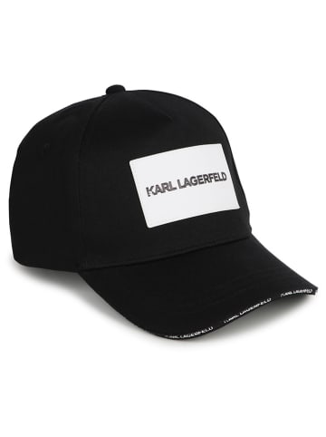 Karl Lagerfeld Kids Cap in Schwarz/ Weiß