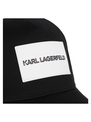 Karl Lagerfeld Kids Cap in Schwarz/ Weiß