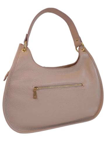ORE10 Leder-Schultertasche "Miser" in Rosa - (B)35 x (H)30 x (T)9 cm