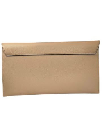 ORE10 Leren schoudertas "Moiso" beige - (B)31 x (H)16 x (D)0,8 cm