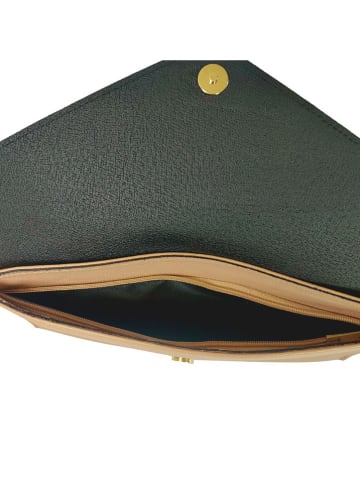 ORE10 Leren schoudertas "Moiso" beige - (B)31 x (H)16 x (D)0,8 cm