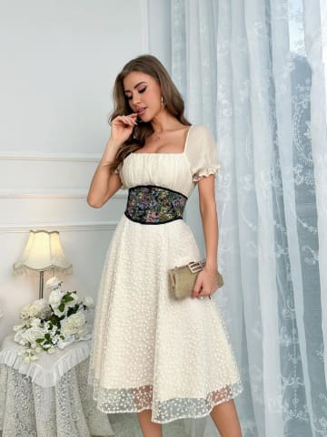 INTIMAX Gorset w kolorze czarnym ze wzorem