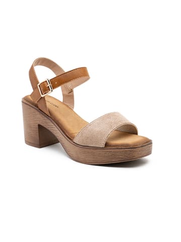 Foreverfolie Haksandalen lichtbruin
