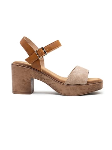 Foreverfolie Haksandalen lichtbruin