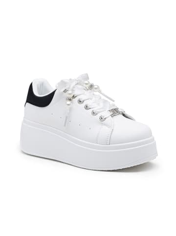 Foreverfolie Sneakers in Weiß/ Schwarz