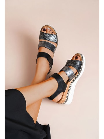 Foreverfolie Sandalen in Schwarz
