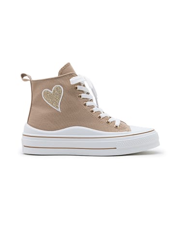 Foreverfolie Sneakersy w kolorze beżowym