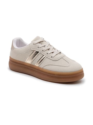 Foreverfolie Sneakers crème/goudkleurig