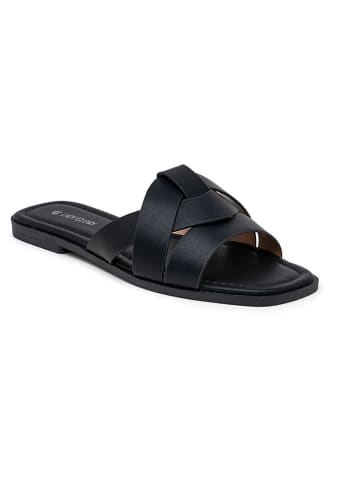 Foreverfolie Pantoletten in Schwarz