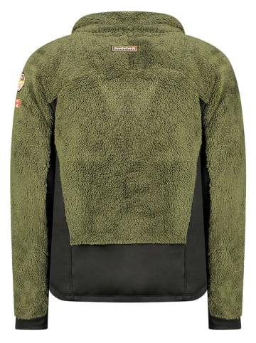 Canadian Peak Fleecejacke "Ulisteak" in Khaki/ Schwarz