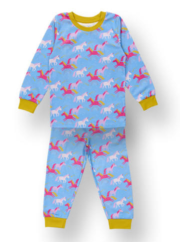 Sense Organics Pyjama "Long John" in Hellblau