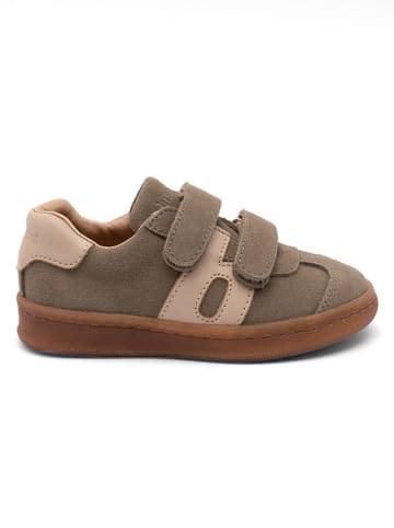bisgaard Leder-Sneakers in Khaki