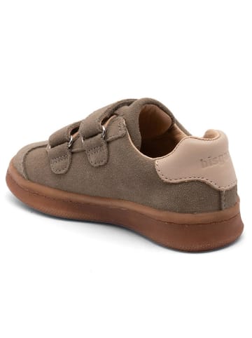 bisgaard Leder-Sneakers in Khaki
