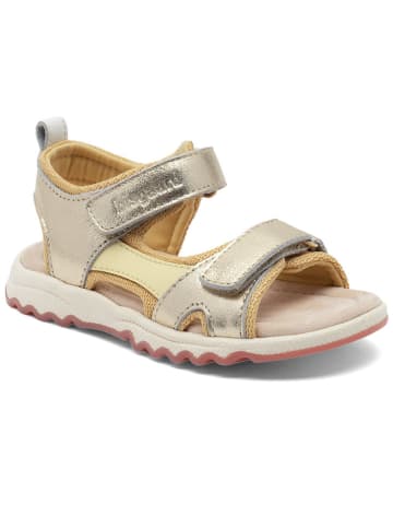 bisgaard Leder-Sandalen in Gold