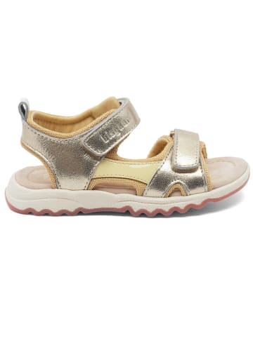 bisgaard Leder-Sandalen in Gold