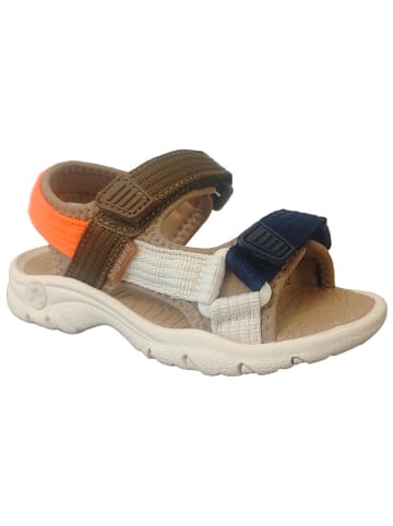 bisgaard Sandalen in Braun/ Orange/ Dunkelblau