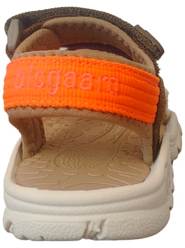 bisgaard Sandalen in Braun/ Orange/ Dunkelblau