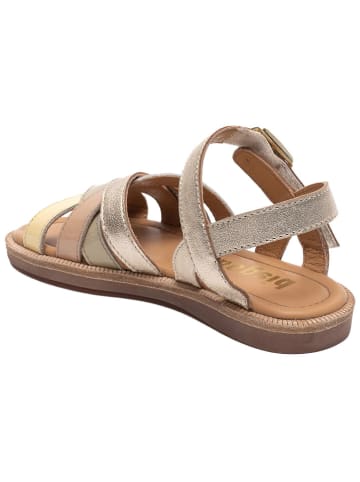 bisgaard Leren sandalen goudkleurig