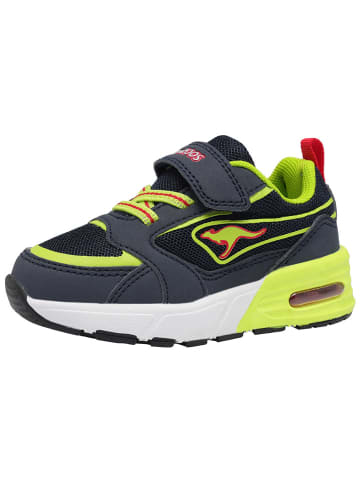 Kangaroos Sneakers "K-XI Reto EV" in Dunkelblau/ Gelb