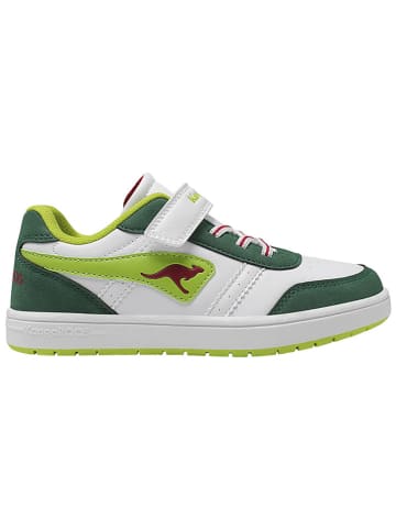 Kangaroos Sneakers "K-CA Shaggy EV" wit/groen