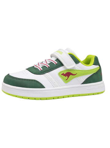 Kangaroos Sneakers "K-CA Shaggy EV" wit/groen