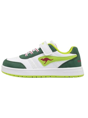 Kangaroos Sneakers "K-CA Shaggy EV" in Weiß/ Grün