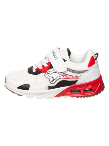 Kangaroos Sneakers in Weiß/ Rot